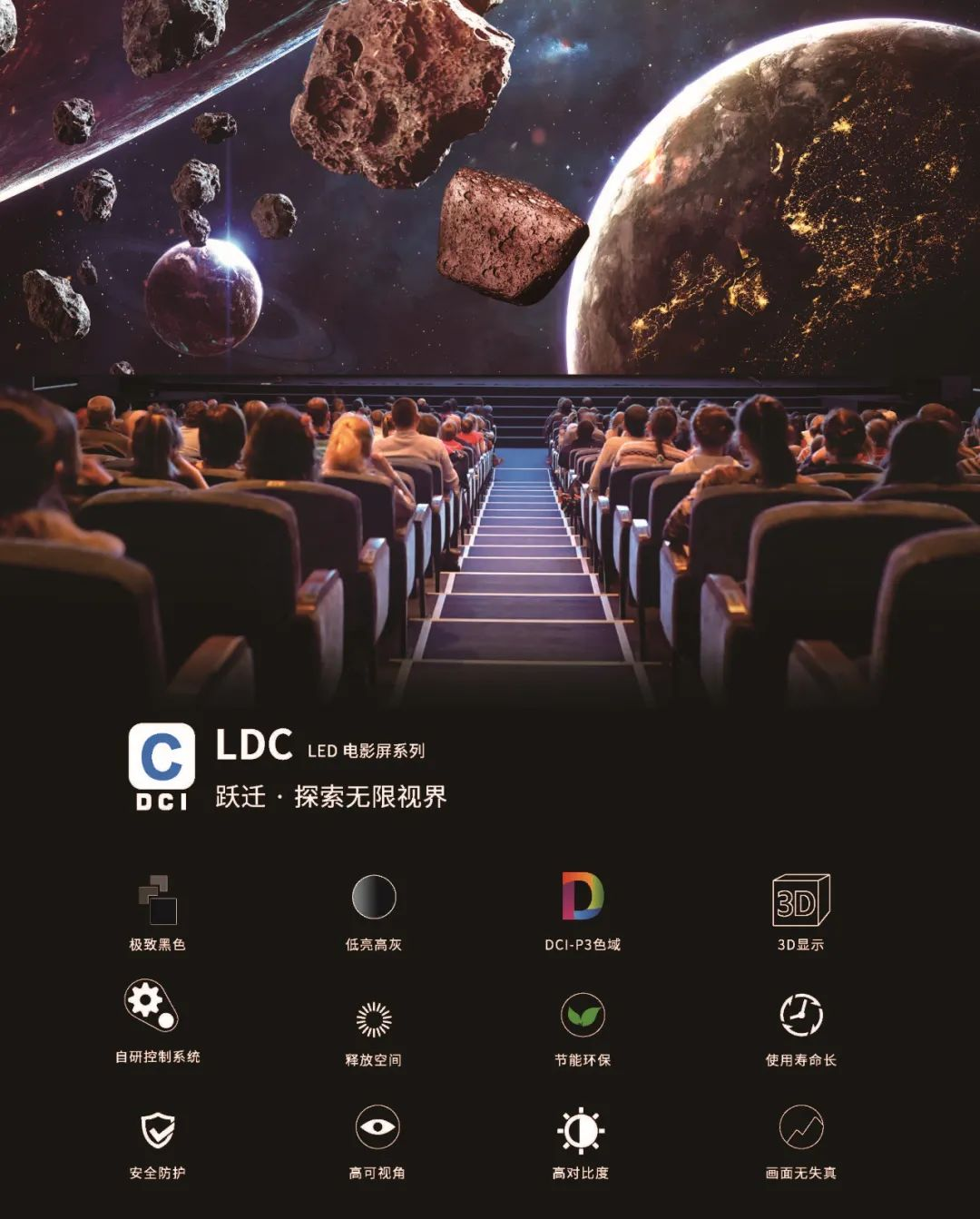 “自研+合作”全面开花，jinnianhui官网金年会成业内LED电影屏通过DCI认证最多企业