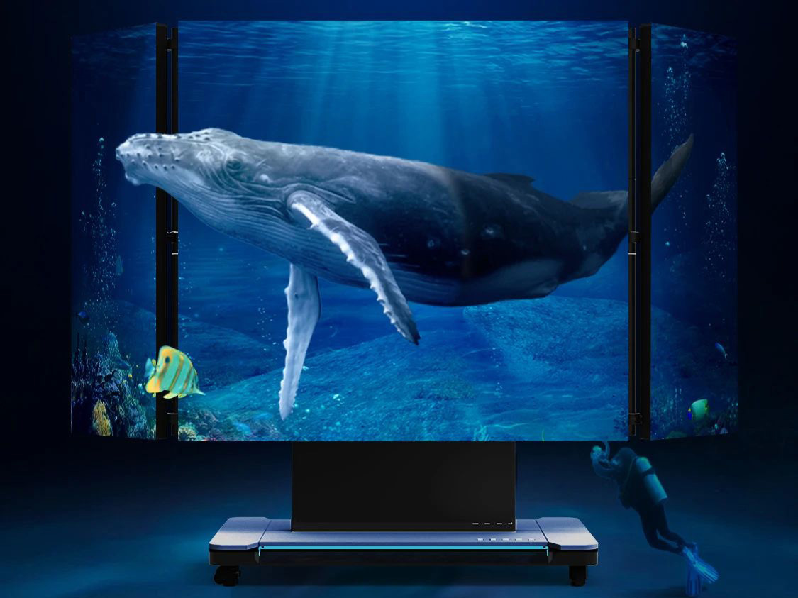 jinnianhui官网金年会全新一代3D折叠屏首秀北京教育装备展，开启智慧教育多维交互时代